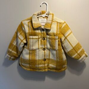 Zara Toddler Quilted Yellow Jacket